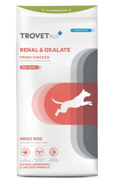 Сухой корм для собак Trovet Plus Adult Dog Renal & Oxalate Fresh Chicken (курица) (3 кг)
