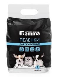 Пеленки для собак Gamma 600 х 600 мм