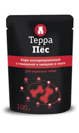 Терра Пёс с говядиной и овощами в соусе (24 шт)