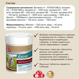 Мультивитамины для собак мелких пород 8in1 Excel Multi Vitamin Small Breed