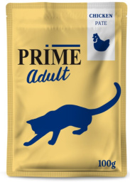 Влажный корм для кошек PRIME Паштет Adult Cat (курица)