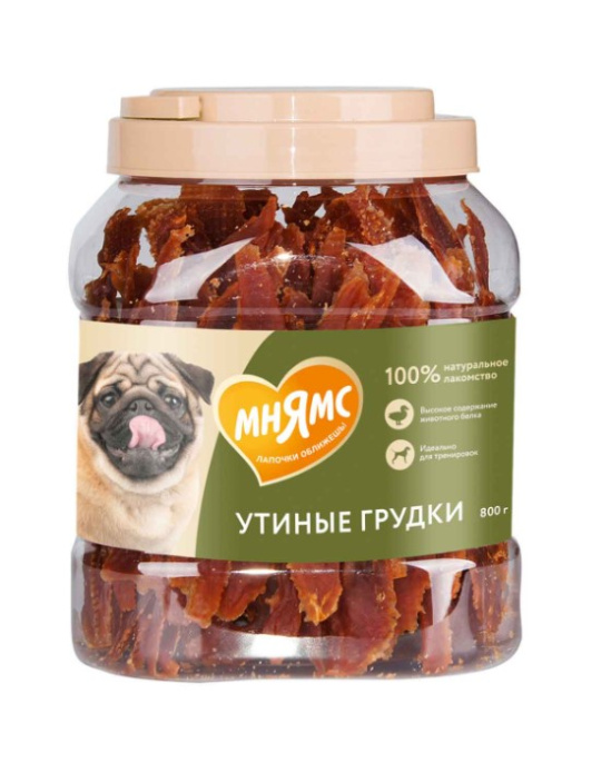 Лакомство для собак Мнямс На каждый день Утиные грудки (50 гр.)