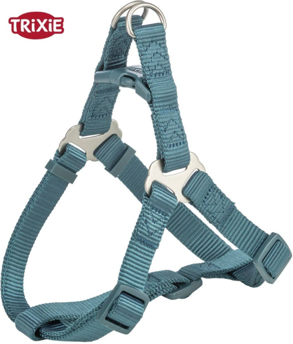 Шлея для собак TRIXIE Premium One Touch harness (петроль) (XS-S 30-40 см/10 мм)