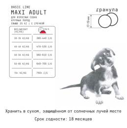 Сухой корм для собак крупных пород AJO Basic Line Maxi Adult Dog