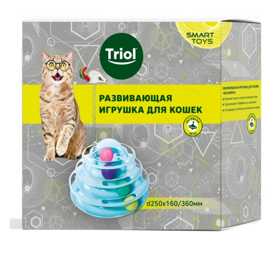 Triol Развивающая игрушка для кошек "Пирамида" SMART TOYS (36 см)