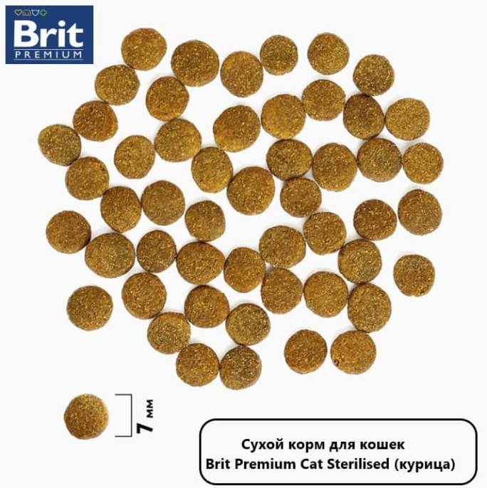 Сухой корм для кошек Brit Premium Cat Sterilised (курица) (2 кг)