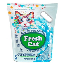 Силикагелевый наполнитель Fresh Cat Морской бриз