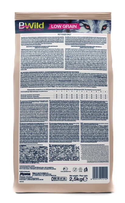 Сухой корм для собак Monge Dog BWild LG Adult All Breeds (гусь) (2,5 кг)