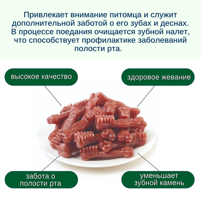 Лакомство для собак Wanpy Dog Зубные щетки (говядина) (100 гр)