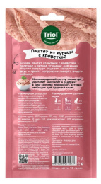 Лакомства Triol, Паштет для кошек из курицы с креветкой SNACK BAR