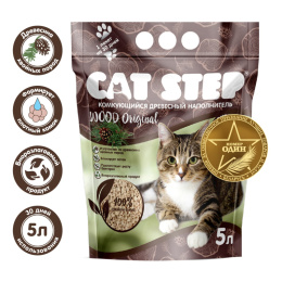Наполнитель древесный CAT STEP Wood Original