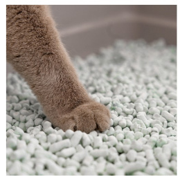 Наполнитель бумажный комкующийся Cat's choice с цветовым индикатором комка