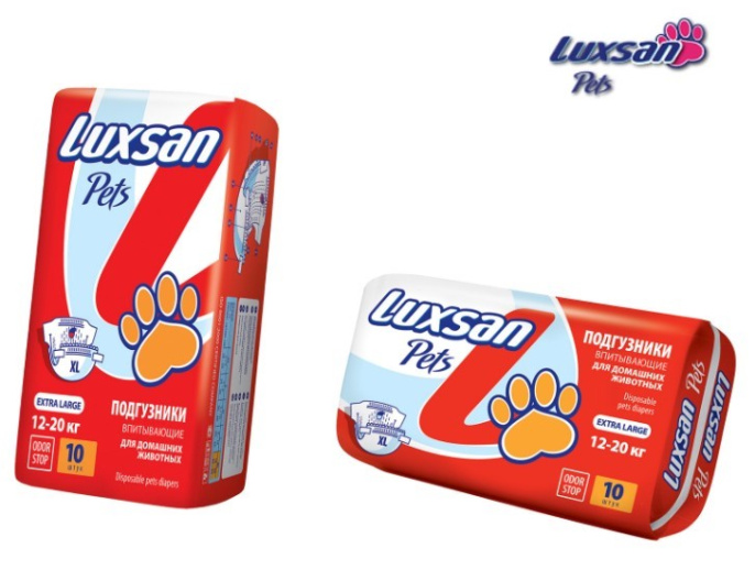 Подгузники для животных LUXSAN Premium (XL 12-20 кг (10 шт))