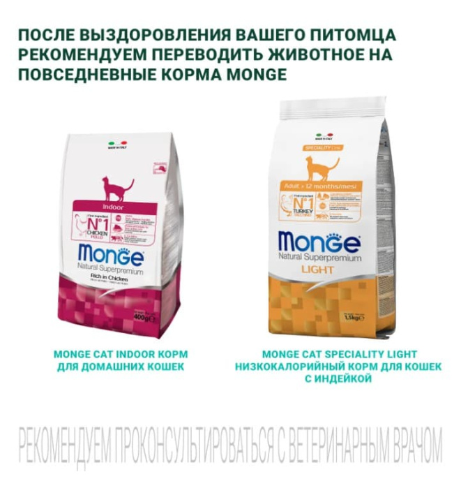 Сухой корм для кошек Monge VetSolution Diabetic Cat (400 гр.)