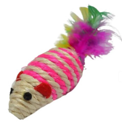 Игрушка для кошек Papa&Mama Pet Мышка (сизаль)