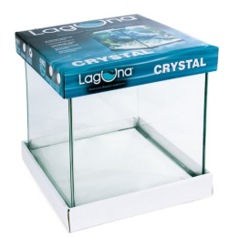 Аквариум "Crystal" 6002S 18 л, серебро, 250*250*300 мм (73514004)