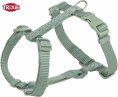 Шлея для собак TRIXIE Premium H-harness (серо-зеленый) (XXS-XS 20-32 см/10 мм)