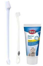 TRIXIE Набор  для чистки зубов у кошек (3 щетки + паста 50г)