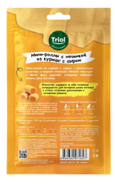 Лакомства Triol, Мини-роллы для кошек с начинкой из курицы с сыром, SNACK BAR