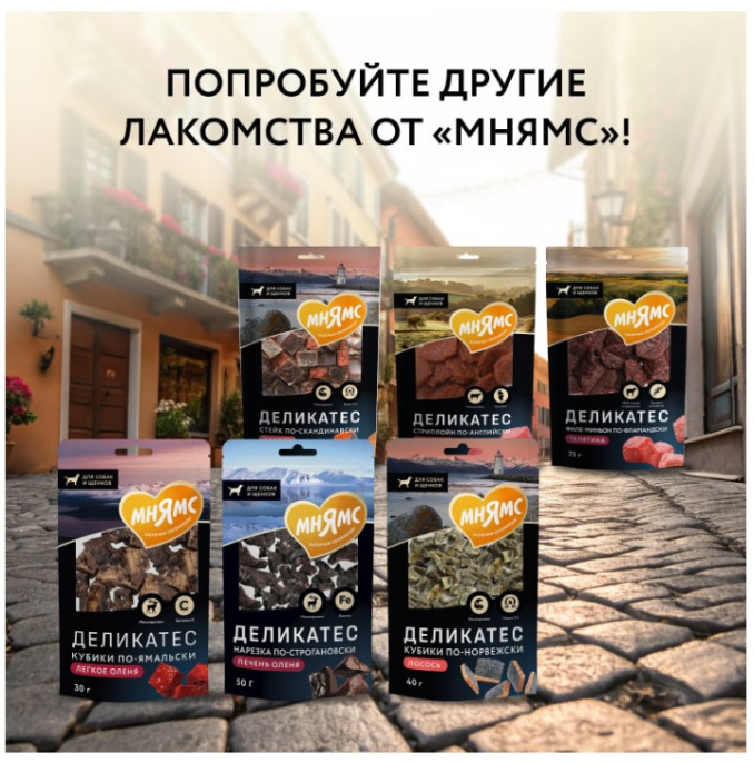 Лакомство для собак Мнямс Деликатес Пармская косточка  (S, 35 гр.)