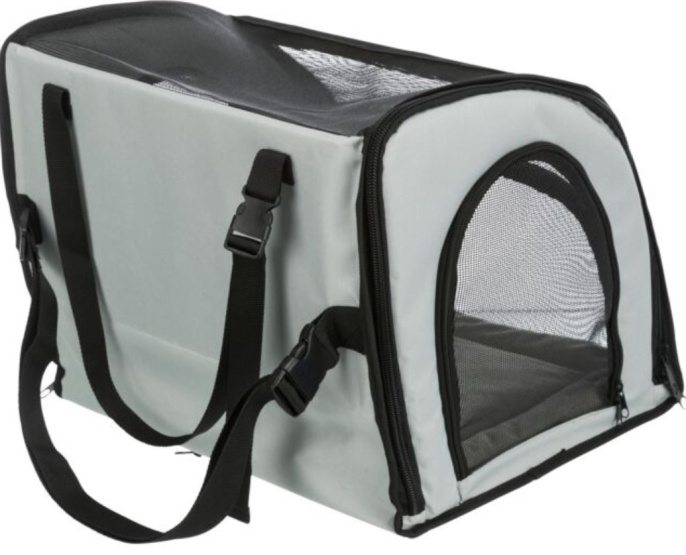 TRIXIE Сумка-подстилка автомобильная для собак 44 х 37 х 40 см, серая/черная