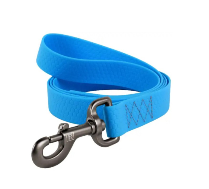 Поводок для собак WAUDOG Waterproof водостойкий (голубой) (15 мм/1,22 м)