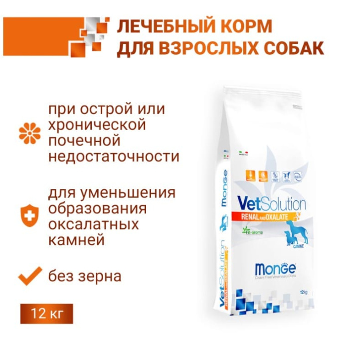 Сухой корм для собак Monge VetSolution Renal Dog (2 кг)