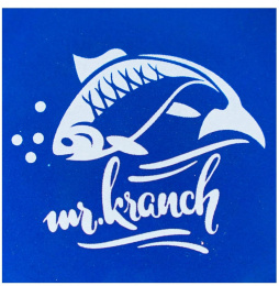 Миска для кошек Mr.Kranch керамическая Форель синяя