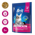 Сухой корм для кошек Brit Premium Cat Adult Chicken (курица) (2 кг)