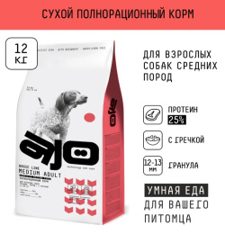 Сухой корм для собак средних AJO Basic Line Medium Adult Dog