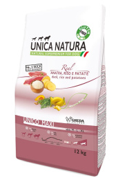 Сухой корм для собак Unica Natura Unico Maxi (Утка, рис и картофель)