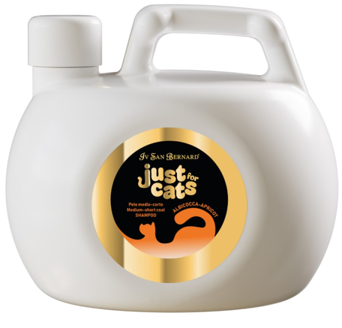 Шампунь для короткой и средней шерсти для кошек Iv San Bernard Just for cats Apricot (1 л)