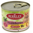 Консервы для кошек Berkley (телятина с ягодами)