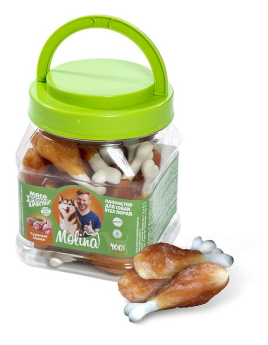 Molina Лакомство для собак Куриные ножки (400 г)