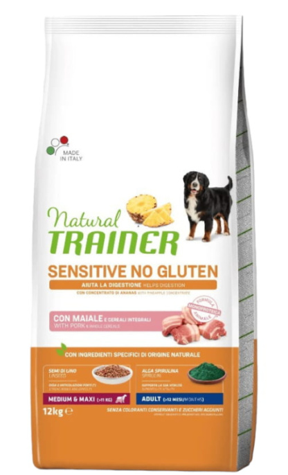 Сухой корм для собак Trainer Natural Sensitive Medium&Maxi Adult (свинина) (3 кг)
