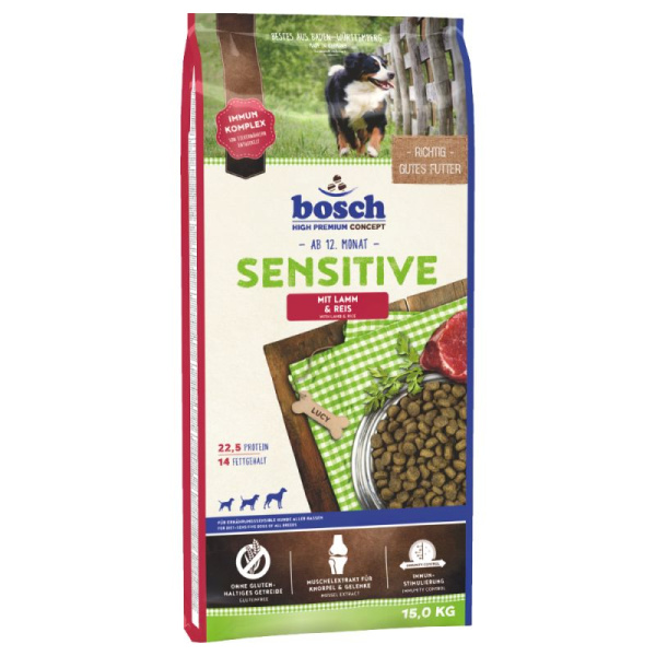 Сухой корм для собак Bosch Sensitive (ягненок с рисом) (1 кг)
