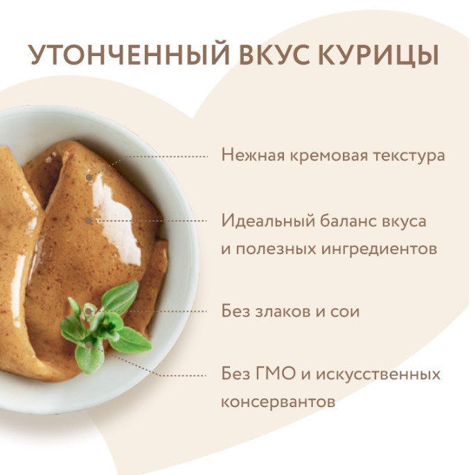 Крем-лакомство Мнямс для кошек с курицей (15 г х 4 шт.)