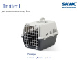 Переноска для кошек и собак SAVIC "Trotter 1" (49х33х30см, светло-серый/антрацит)