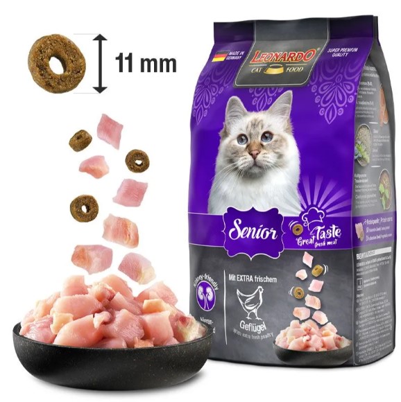 Сухой корм для кошек Leonardo Senior Adult Cat (1,8 кг)