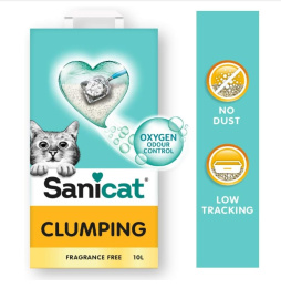 Наполнитель бентонитовый Sanicat Clumping Unscented (без аромата)
