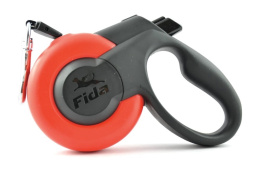 Поводок-рулетка для собак Fida Mars (лента), красная