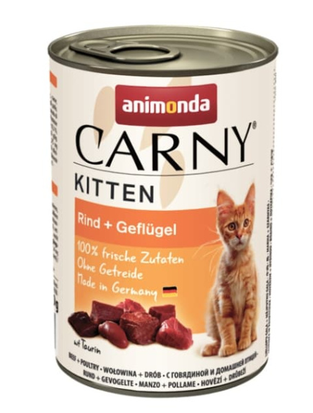 Консервы для котят Animonda CARNY Kitten (мясо домашних птиц) (200 гр.)