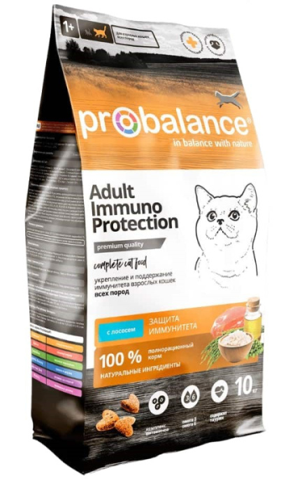 Сухой корм для кошек ProBalance Immuno Cat (лосось) (1,8 кг)