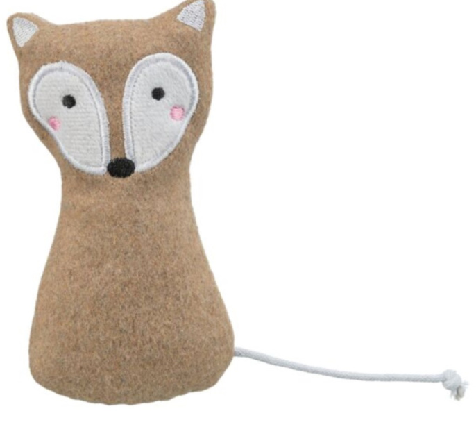 TRIXIE Игрушка для крупных кошек Лисица, 13 см