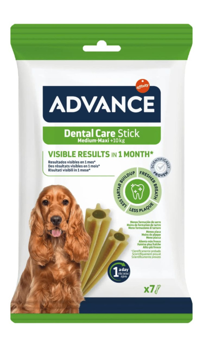 Лакомство для собак средних и крупных пород Advance Dental Care Stick Medium/Maxi (180 гр.)