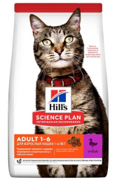 Сухой корм для кошек Hill's Science Plan Adult 1-6 (утка)