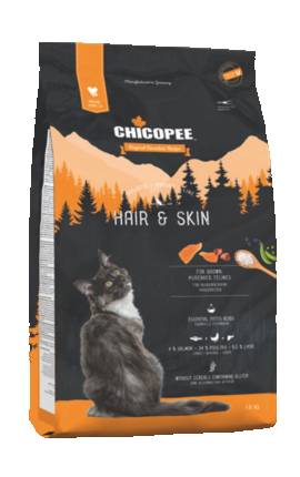 Сухой корм для кошек Chicopee HNL HAIR&SKIN (для красоты шерсти) (8 кг)