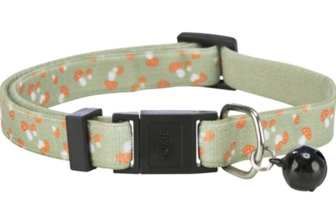 TRIXIE Ошейник эластичный для кошек Грибочки