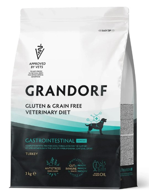Сухой корм для собак Grandorf Vet Dog Gastrointestinal  Low Fat (индейка) (1 кг)