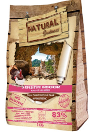 Сухой корм для кошек Natural Greatness Sensitive Indoor Recipe Adult (курица, индейка)